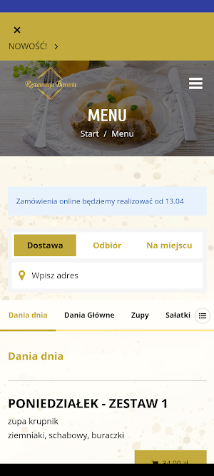 Restauracja Bavaria Brożec Screenshot 0