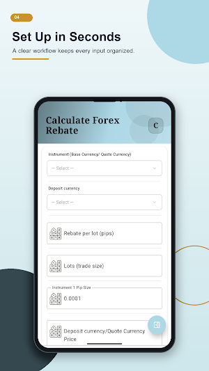 Forex Rebates Calculator Screenshot 3
