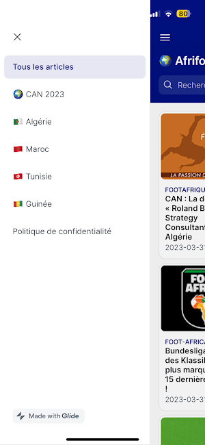 Afrifoot - Actu Foot Afrique Screenshot 1