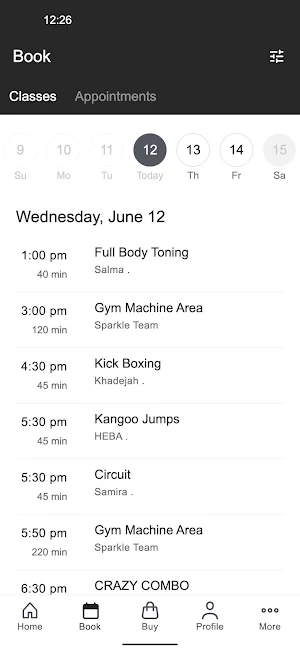 Sparkle Fitness Screenshot 1