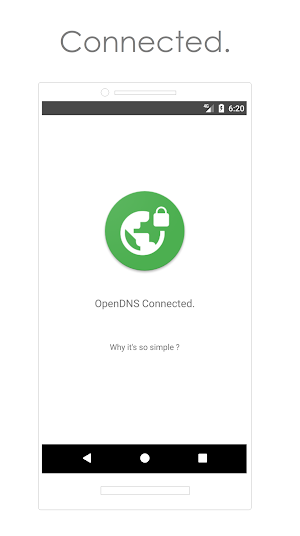 Simple Net : OpenDNS Connector (No Root Required) Screenshot 1