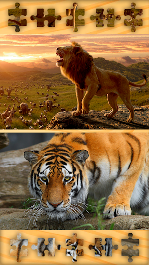 Wild Animals Puzzles Jigsaws Screenshot 0