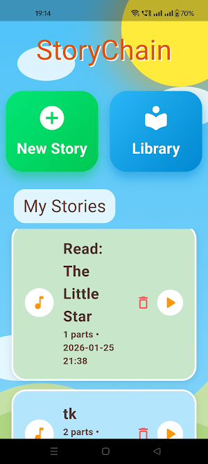 StoryChain : Audio Story Game Screenshot 0