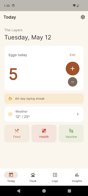 ChickKeep: Flock & Egg Tracker Screenshot 0