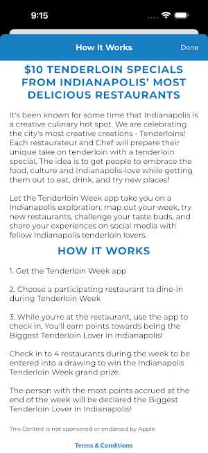 Indianapolis Tenderloin Week Screenshot 1