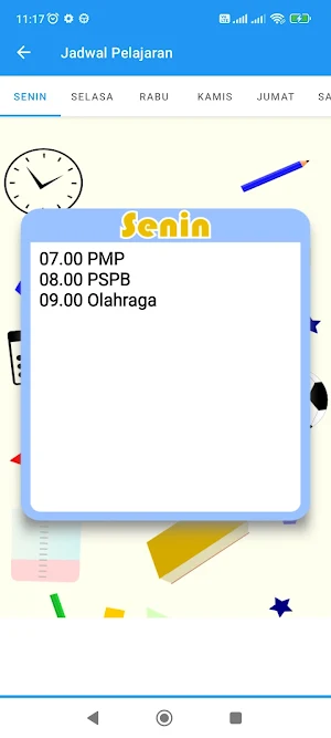 Jadwal Pelajaran Screenshot 1