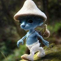 Blue Smurf Cat Wallpaper