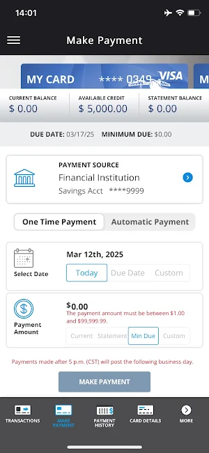 LCLFCU Card Manager Screenshot 3