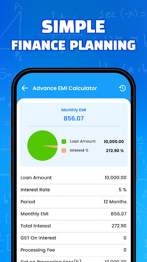 Calcly : EMI Calculator Screenshot 2