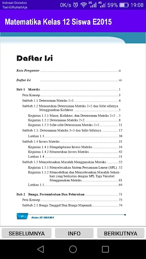 Matematika Kelas 12 Siswa E2015 Screenshot 1