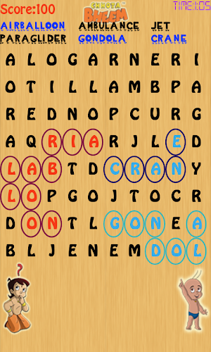 Word Puzzles with Bheem Screenshot 1
