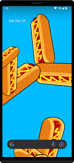 Hot Dogs Live Wallpaper Screenshot 1