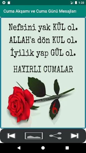 Cuma Akşamı ve Cuma Günü Mesajları Screenshot 2