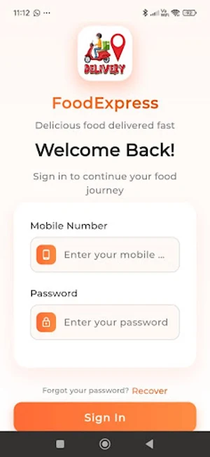 Food Delivery App Screenshot 1