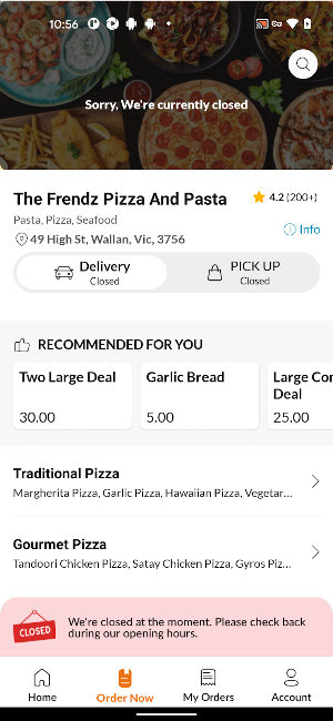 The Frendz Pizza And Pasta Screenshot 2