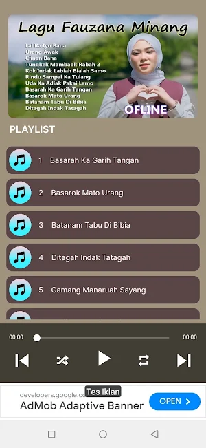 Lagu Fauzana Minang Offline Screenshot 3