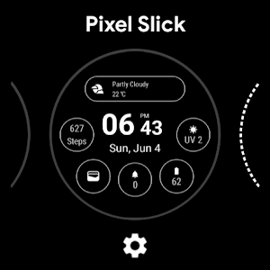Pixel Slick Watch Face Screenshot 2