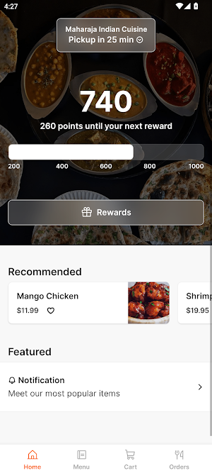Maharaja Indian Cuisine Screenshot 0