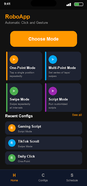 Robo App Screenshot 1