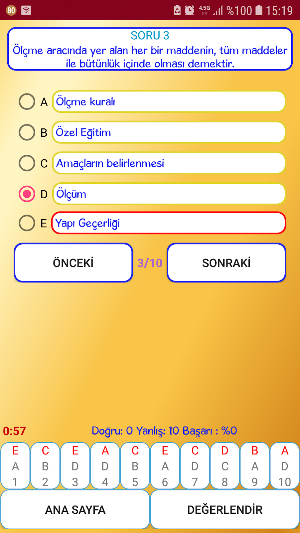 Uzman Öğretmenlik Sınavı %100 Screenshot 2