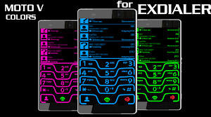 THEME NEON BLUE FOR EXDIALER Screenshot 0