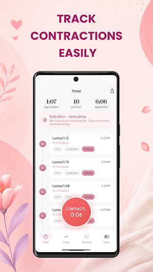 Contraction Timer & Tracker Screenshot 1