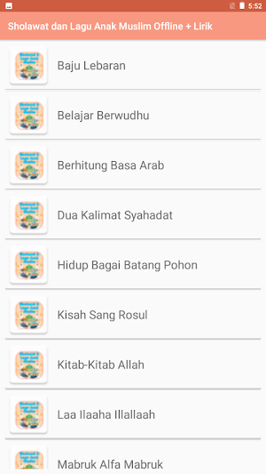 Sholawat & Lagu Anak Muslim Screenshot 1