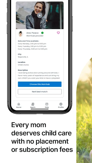 MomSub Nanny Match Screenshot 2