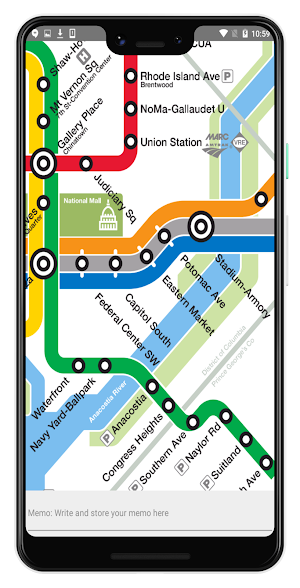 WASHINGTON DC RAIL BUS MAP OFF Screenshot 3