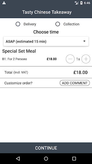 Tasty Chinese Takeaway Screenshot 2