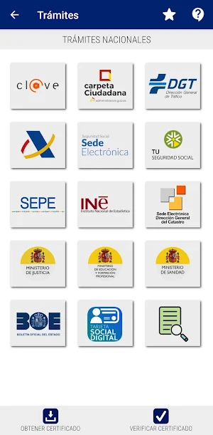 CERT Tramites Screenshot 3