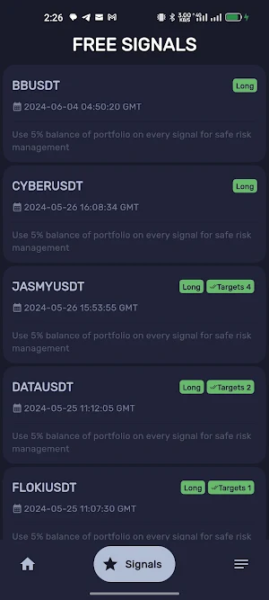 Crypto Signals Pro Screenshot 2
