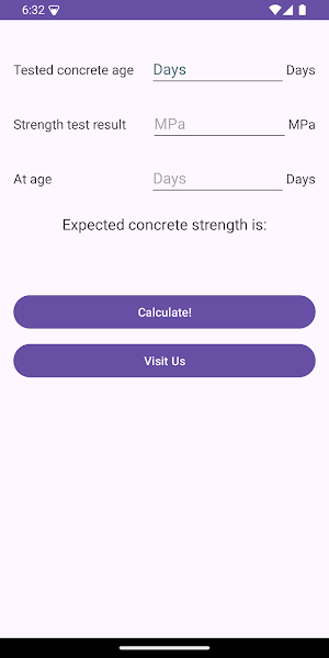 Concrete Strength Checker Screenshot 1