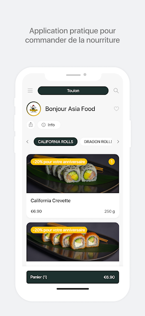 Bonjour AsianFood | Sushi&Wok Screenshot 0