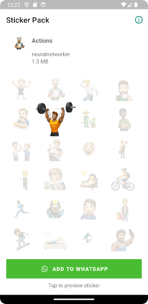 Actions WAStickerApps Screenshot 2