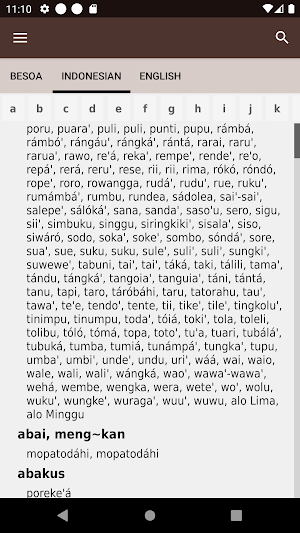 Kamus Behoa Screenshot 1