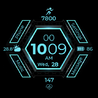 SM Sports Digital Watch Face