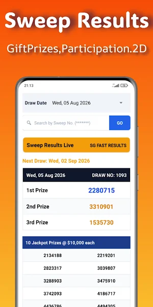 SG Fast Results: 4D TOTO Sweep Screenshot 3