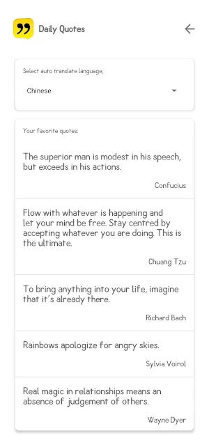 Daily Quotes - English, Offline, Auto Translate Screenshot 2