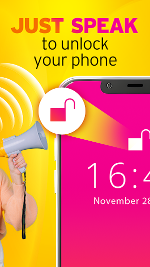 Lock screen - Voice password Screenshot 1