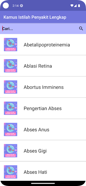 Kamus Penyakit Lengkap Screenshot 0