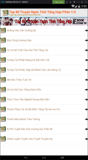 Top 80 Truyện Ngôn Tình Tổng Hợp 1/5 Screenshot 2
