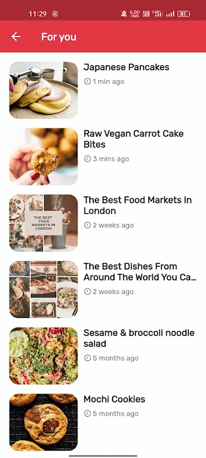 Food Blog Screenshot 2