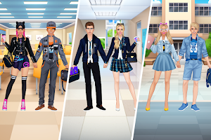 High School Couple: Girl & Boy Makeover Screenshot 0
