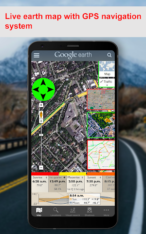 GPS Navigation Earth Map & GPS Direction Tracking Screenshot 1