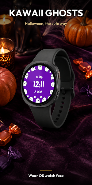 Kawaii Ghosts – Watch Face Screenshot 0