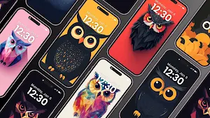 Minimalist Owl Wallpaper Screenshot 0