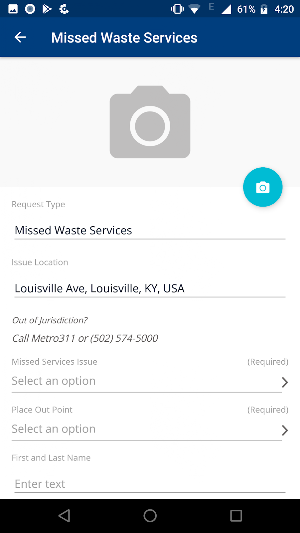 Louisville Metro311 Screenshot 2