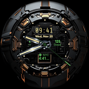 Black Marvel Watch Face Screenshot 3
