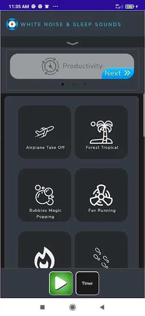 White Noise Sleep Sounds Screenshot 2